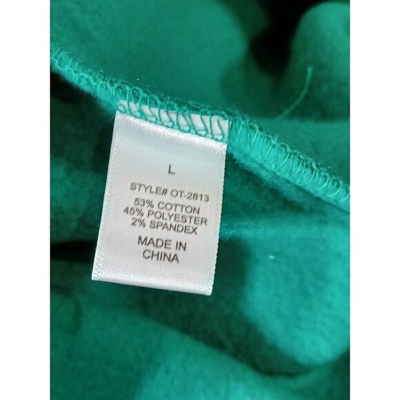 Zenana Outfitters Green Hoodie Sweatshirt L Mens Cotton/Polyester Blend - Picture 6 of 7